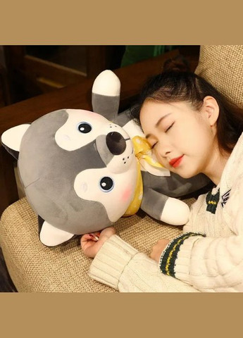 Дитяча м'яка іграшка "Собачка" L1131 іграшка з пледом, розмір 50 см No Brand (330605460)