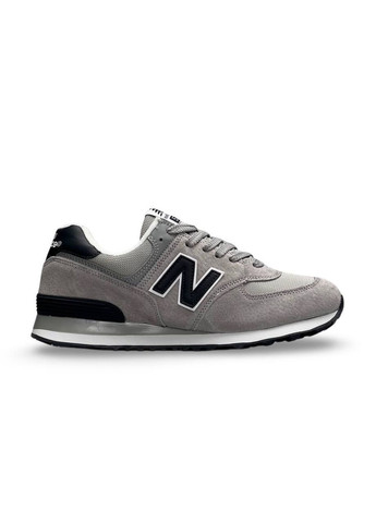 Серые демисезонные кроссовки мужские New Balance 574 Navy