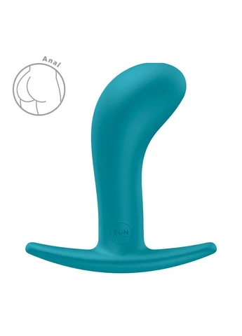 Анальна пробка BOOTIE L Aquamarine, діаметр 3,8 см, тонкий обмежувач Fun Factory (386868270)