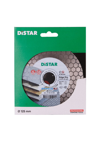 Алмазный диск 1A1R Edge Dry (125 х 1.6 мм, 22.23 мм) отрезной круг 11115537010 (10279) Distar (295038669)