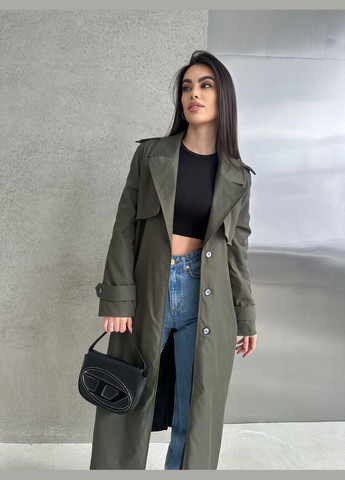 Тренч жіночий, котон на гудзиках демісезон (302899969)