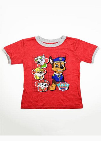 Красная летняя футболка Paw Patrol