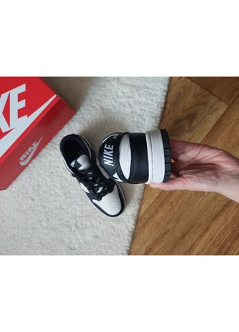 КРОСІВКИ ЖІНОЧІ NIKE DUNK LOW RETRO BLACK WHITE НАЙК ДАНК БІЛІ No Brand білі демісезони (391938813)