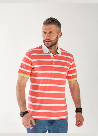Оранжевая футболка-мужская футболка поло в полоску для мужчин Fashion