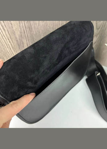 Чорна жіноча сумка клатч замшева PTR No Brand (317763160)