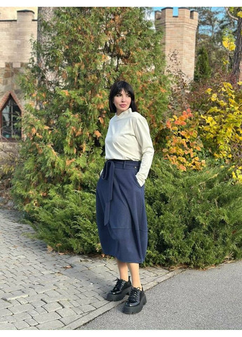 Жіноча спідниця вовняна міді з поясом MKNK2001 Nora Kvittin (367189396)