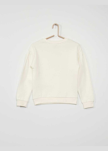 Kiabi світшот фліс,білий, білий