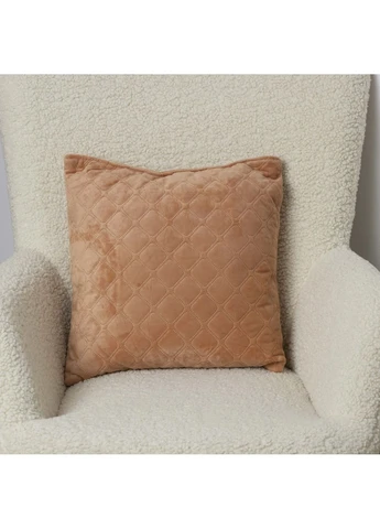 Подушка декоративная "VELOUR" Кофейная, 45x45 ТЕП (391670667)
