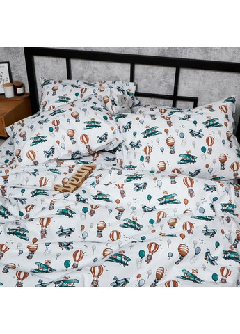 Комплект постільної білизни Бязь Gold Люкс «» Двоспальний 175х210 наволочки 4х50х70 (MS-820006168) Moon&Star Cloud Adventures (356116167)