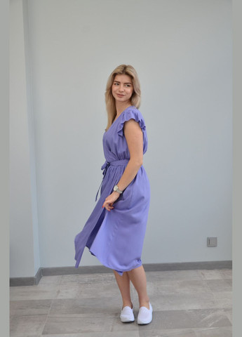Фіолетова жіноче плаття, короткий рукав, різні кольори (розміри:, xl, 2xl) l, фіолетовий No Brand однотонна