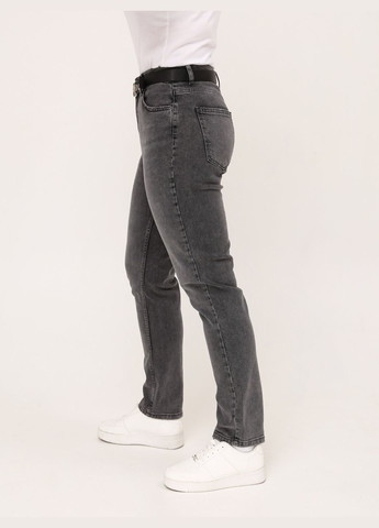 Джинсы женские темно-серые МОМ высокая посадка MOM John Richone - (297373591)