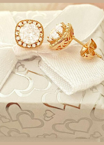 Позолочені Сережки-гвоздики. Позолота No Brand (345741997)