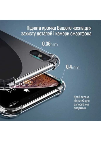 Чехол для Apple iPhone 15 Pro TPU AntiShock Clear (CWCTASAI15P) Colorway (307436818)