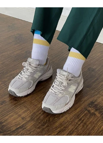 Бежевые летние кроссовки new balance 530 beige brown нью беланс 530 No Brand