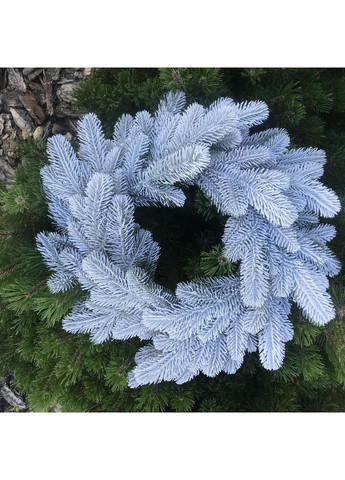 Вінок новорічний різдвяний Lux з литої хвої d-40 см Засніжений від LOFTerno No Brand (370161624)