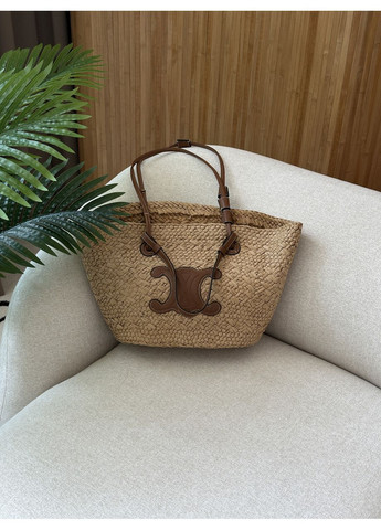 Сумка женская Classic Panier in Raffia and calfskin No Brand (355342561)