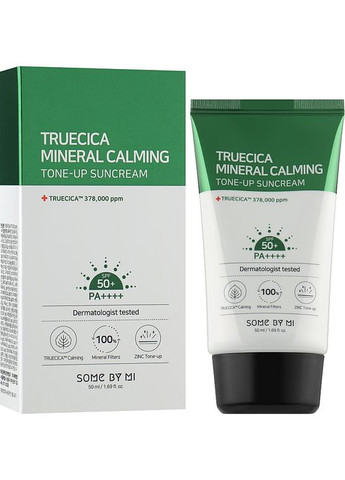 Успокаивающий солнцезащитный крем с легким тоном Truecica Mineral Calming Tone-Up Suncream 50ml (987564-3668) Some By Mi (368623546)