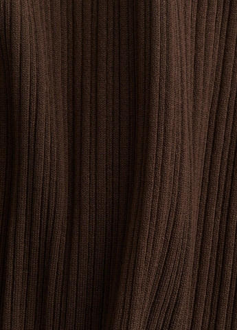 Темно-коричнева кежуал сукня H&M однотонна