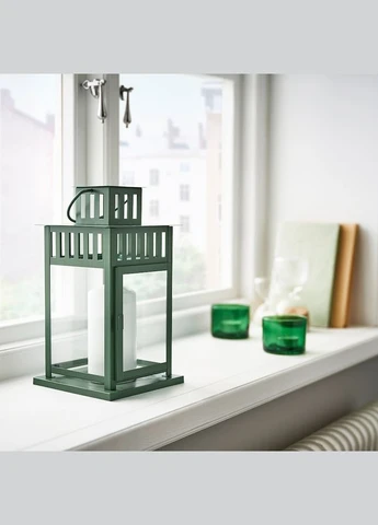 Підсвічник 15*15*28 см. BORRBY IKEA (302967946)