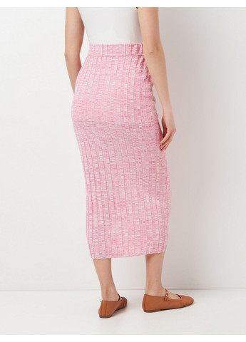 Розовая однотонная юбка для беременных H&M