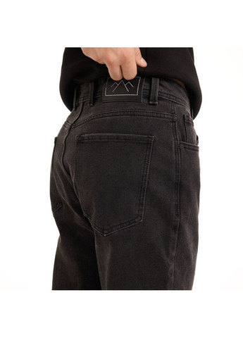 Темно-серые демисезонные прямые джинсы neo темно-серый Pobedov