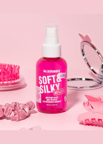 Дитячий спрей для легкого розчісування волосся Mr.SCRUBBER Soft & Silky Hair Spray, 100 мл Mr. Scrubber (365842592)