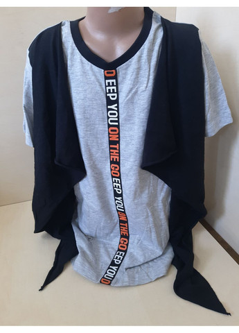 Крутая Футболка Подростковая для мальчика Обманка 158 164 No Brand (366819698)