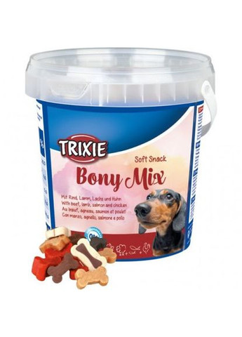 Лакомство Soft Snack Bony Mix для собак с говядиной ягненным лососем и курицей 500 г (*) Trixie (322589479)