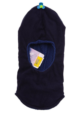 Шапка-шлем для мальчика вязкая термоутеплитель на флисе Racers 87 синяя 3г+ (50691) BABYKROHA (317042770)