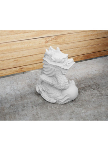 Статуетка дракона з кулею - яйцем. Символ 2024 року. Золотистий, 5 см ЗаСвіт (280940660)