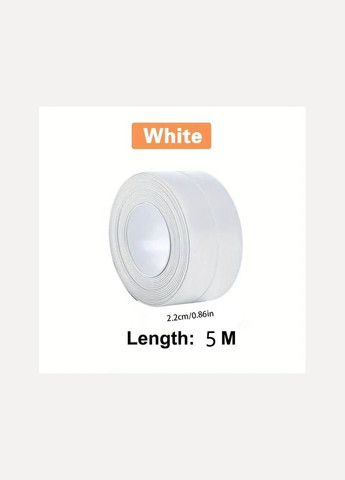 Герметичная самоклеящаяся лента для кухни и ванной 5 м Белая No Brand (342717027)