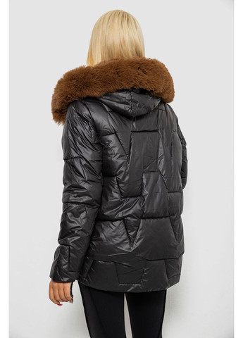 Чорна зимня куртка жіноча зимова коротка Ager 244R865