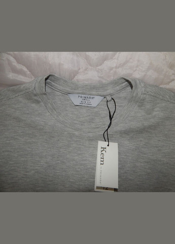 Серая мужская футболка kem оригинал р.48 114fm Primark