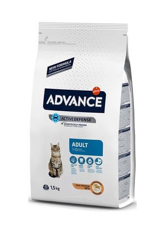 Сухой корм для взрослых котов и кошек Adult Chicken & Rice 1.5 кг 8410650151946 Advance (268547913)
