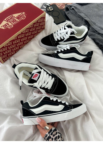 Кросівки жіночі і чоловічі Vans Knu Skool black white | Кну Скул чорно-білі No Brand чорно-білі демісезони (349729036)