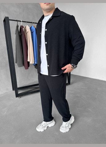 Графітовий літній костюм: штани та сорочка з легкого дихаючого матеріалу з сорочкою, брючний Україна