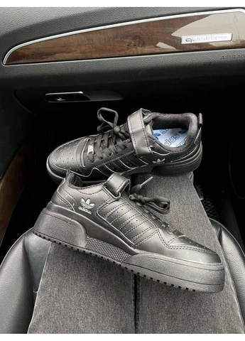 КРОСІВКИ ЖІНОЧІ ADIDAS FORUM LOW BLACK V2 АДІДАС ФОРУМ ЧОРНІ No Brand чорні демісезони (391051103)