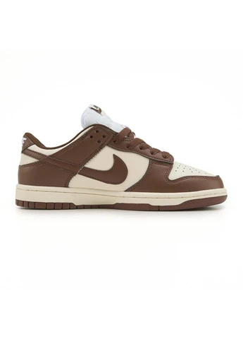 Білі кросівки чоловічі nike dunk low brown cream white найк данк білі демісезон No Brand
