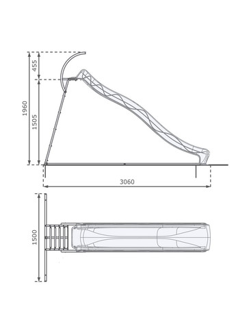 Детская горка для улицы 3 м. со ступеньками Kbt (346531936)