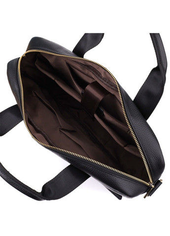 Практичний портфель для чоловіків з натуральної шкіри 23041 Чорний Vintage (356452158)