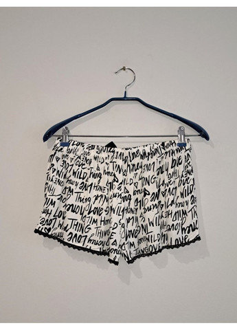 Чорно-біла всесезон піжама футболка + шорти Valege