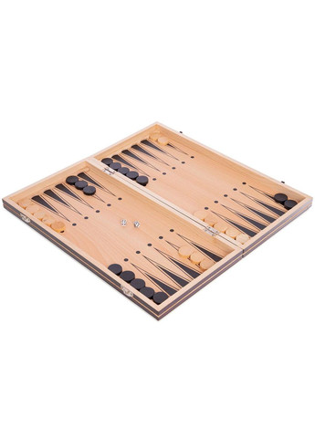 Шахматы, шашки, нарди 3 в 1 деревянные с магнитом W7704H (фигуры-дерево, раствор доски 39см x 39см) SP-Sport (356118786)