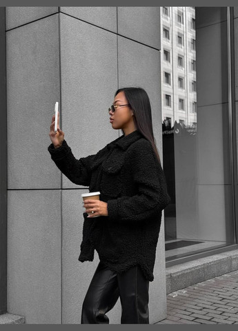 Тепла сорочка з обʼємного баранчика No Brand (315476046)