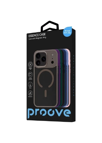 Чехол Essence Case with Magnetic Ring iPhone 16 Pro Max Black Proove (382777150)