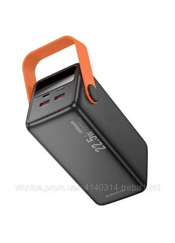 Павербанк BJ66B Magnifico 60000 mAh 22.5W, быстрая зарядка PD/QC, Портативный аккумулятор, 2USB/Type-C, фонарик Borofone (369756596)