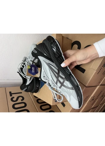 Чорні кросівки чоловічі asics gel-quantum 360 grey black асікс гель чорні демісезон No Brand