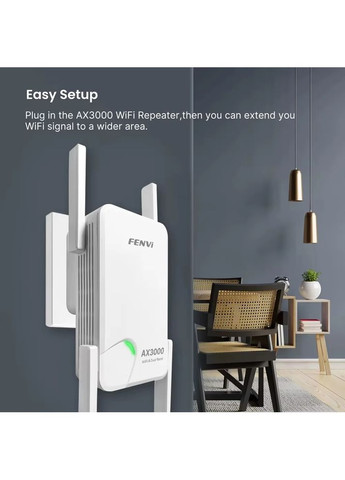 Точка доступа F-AX3000R Wi-Fi Repeater Dual Band 2.4/5Ghz Signal Booster Fenvi (370616464)