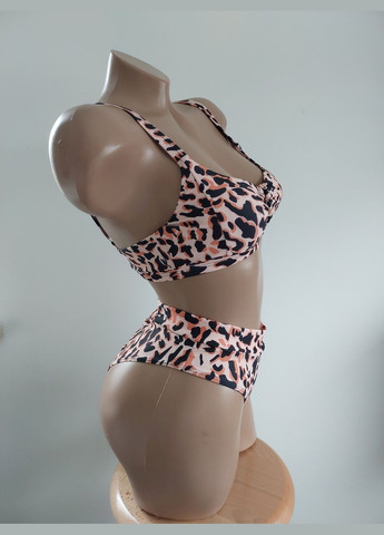 Бежевый демисезонный женский раздельный купальник (арт.6086) No Brand