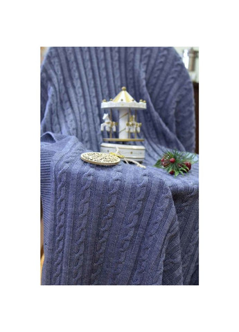 Плед Soft коси меланж 90x130 см (m420209) Прованс Soft косы Синий меланж 90x130 см (366568963)