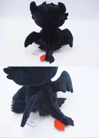 М'яка іграшка Беззубик 60 см плюшева нічна фурія з крилами та яскравими очима My Kigu (372130232)